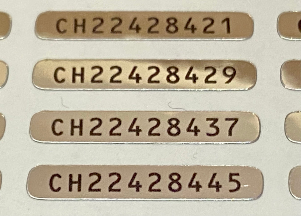 Game Boy Color Replacement Serial No. Label Sticker GBC-001 – Energize ...