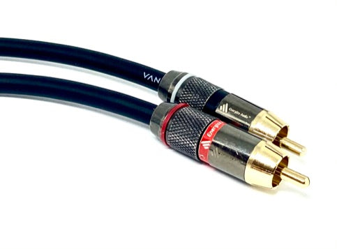Energize Audio Custom RCA Pair Van Damme Phono Cables - Pro Audiophile Silver Plated Pure OFC