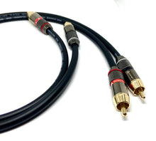 Load image into Gallery viewer, Energize Audio Custom RCA Pair Van Damme Phono Cables - Pro Audiophile Silver Plated Pure OFC
