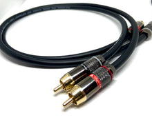 Load image into Gallery viewer, Energize Audio Custom RCA Pair Van Damme Phono Cables - Pro Audiophile Silver Plated Pure OFC
