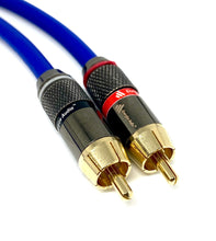 Load image into Gallery viewer, Energize Audio Custom RCA Pair Van Damme Phono Cables - Pro Audiophile Silver Plated Pure OFC
