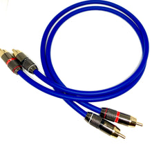 Load image into Gallery viewer, Energize Audio Custom RCA Pair Van Damme Phono Cables - Pro Audiophile Silver Plated Pure OFC
