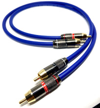 Load image into Gallery viewer, Energize Audio Custom RCA Pair Van Damme Phono Cables - Pro Audiophile Silver Plated Pure OFC
