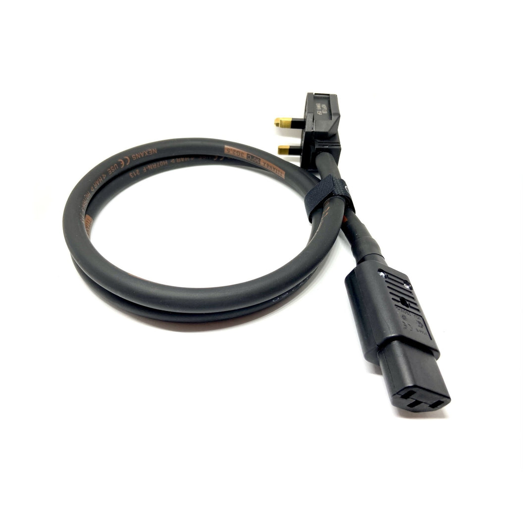 Titanex HO7RN-F 2.5mm Nexans Black Rubber Mains Power Cable 3g2.5 UK - IEC Audio