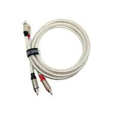 Load image into Gallery viewer, RCA to RCA Pro Van Damme Silver Series Lo-Cap 55pF Audio Cable Pairs Pro Plugs
