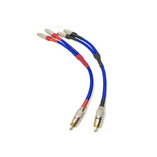 Load image into Gallery viewer, Van Damme 20cm RCA PHONO Y SPLITTER CABLE ADAPTER 1 Male To 2 x Female X 2
