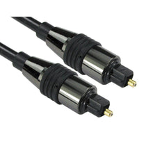 Load image into Gallery viewer, 2 Metre Premium Black Toslink Digital Optical Audio Cable
