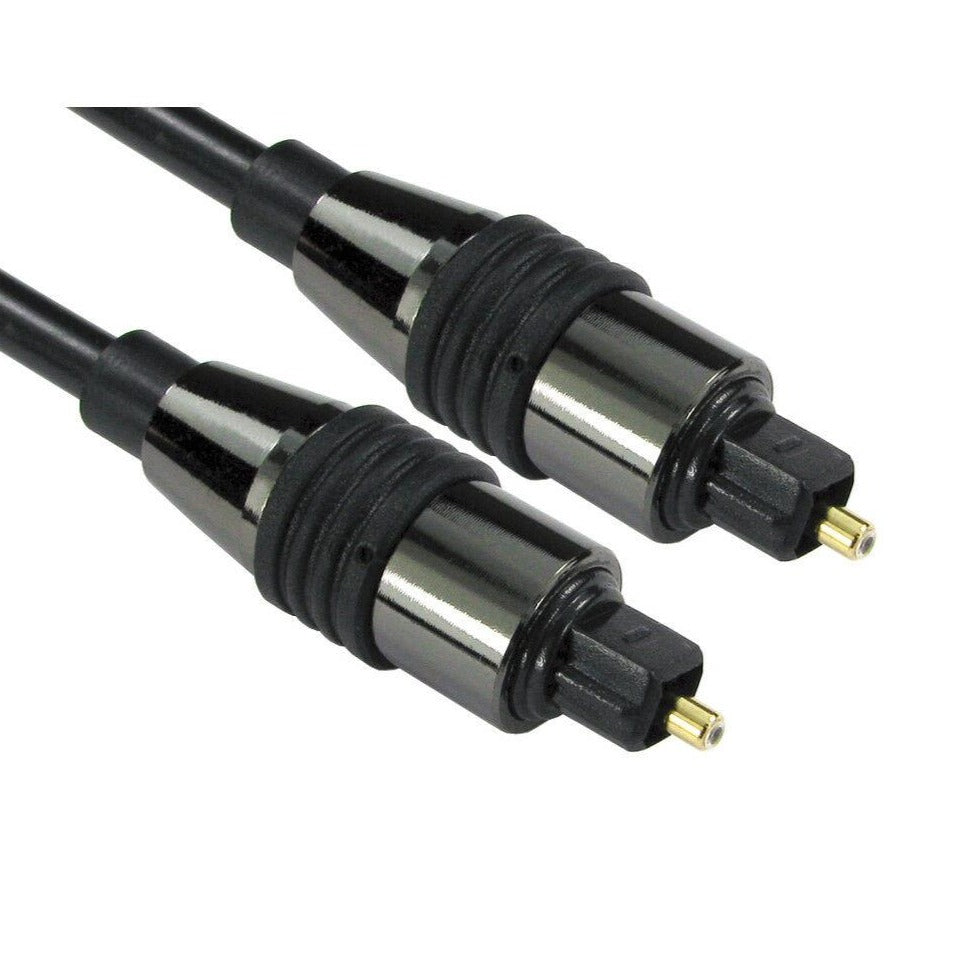 2 Metre Premium Black Toslink Digital Optical Audio Cable
